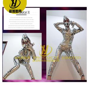 Fiesta de Halloween Carnival Park <span class=keywords><strong>Paradis</strong></span> Show Tall Men Stilt Walker Performance Props Lights Led Dance Rgb Mirror Dance Disfraces - Product Image 3