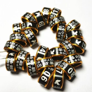 Op maat gemaakte hoogwaardige ZF merk aluminium vogelringen met trackingfunctie, meerdere maten voor duivenproducten, model ZF-180 - Product Image 4