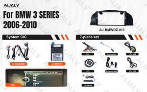 Aijia - Pantalla Táctil Central para BMW Serie 3 2006-2010, 12.3 Pulgadas, LHD/RHD, Negro Mate, con Carplay - Product Image 2