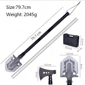 Pelle tactique portable multi-outils <span class=keywords><strong>de</strong></span> survie avec manche réglable, hache, scie et ouvre-bouteille pour la randonnée et la chasse - Product Image 6