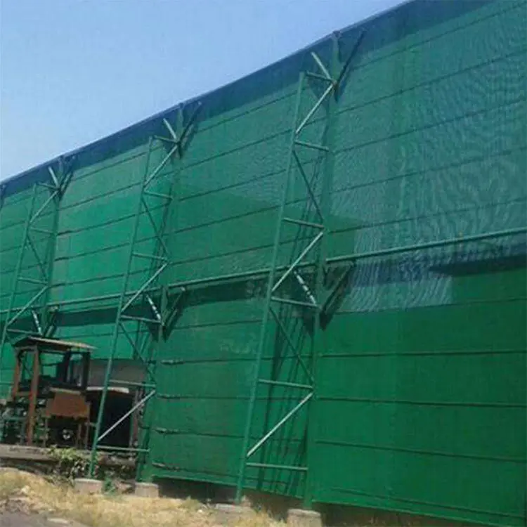Layar Pagar Privasi HDPE Pertanian Penahan Angin Bayangan Jaring Anti Angin untuk Rumah Kaca Lapangan Tenis Kustom