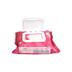 Lingettes humides démaquillantes à l'<span class=keywords><strong>eau</strong></span>, emballage personnalisé de haute qualité, nettoyage du visage, tissu humide avec couvercle - Product Image 2