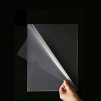 Dossier Transparent en plastique pp pour documents, pochette en forme de L, dossier en plastique, étanche, personnalisé, vente en gros
