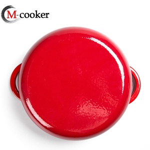 หม้อเหล็กหล่อดีไซน์ทันสมัยหม้อเคลือบก้นแบนขนาดใหญ่น่ารัก - Product Image 6