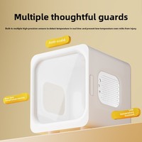 Modèle de base Boîte de séchage intelligente pour animaux de compagnie Système de séchage des cheveux de luxe entièrement automatique Chiens Toilettage à faible bruit Salle de bain pour animaux de compagnie Plastique