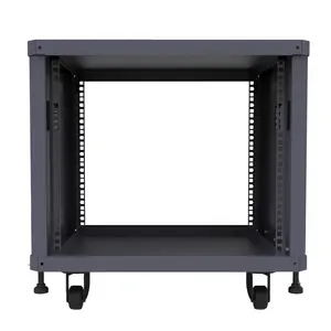 Supporto per Cabinet AV da 19 pollici 9U con cornice aperta per Audio Video, rete DJ, apparecchiature per Server di rete