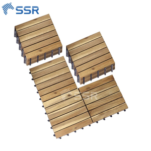 กระเบื้องพื้นไม้กระถินณรงค์ 6 แผ่นแบบธรรมชาติ สำหรับปูพื้นภายนอกอาคาร เหมาะสำหรับพื้นที่กลางแจ้งในวิลล่า - Product Image 3