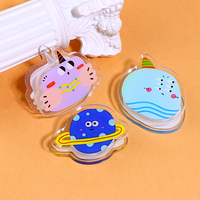 Clip de PP de acrílico transparente Carpeta de dibujos animados de anime de plástico personalizada de dos caras creativa Carpeta de cuenta Linda a bajo precio Recuerdo
