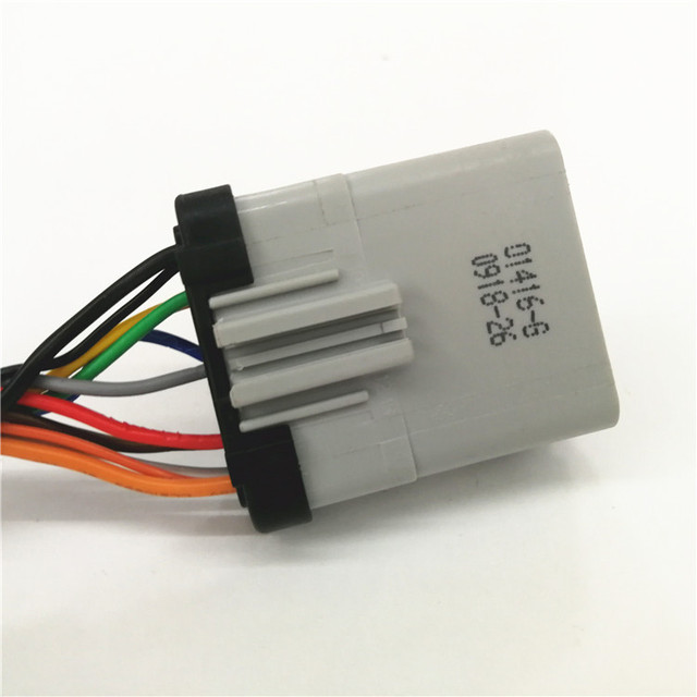 FCI 54201416 14pos Waterproof Connector with Custom Engine Plug Wire Connector Harness Cable Assembly