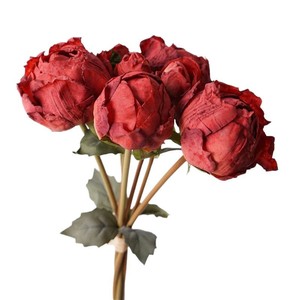 Peonías Artificiales <span class=keywords><strong>de</strong></span> Plástico Blanco Modernas Hechas a Mano <span class=keywords><strong>al</strong></span> <span class=keywords><strong>por</strong></span> <span class=keywords><strong>Mayor</strong></span>, <span class=keywords><strong>Flores</strong></span> Falsas con Cabeza Grande Atadas a Mano para Decoración <span class=keywords><strong>de</strong></span> Bodas y Despedidas <span class=keywords><strong>de</strong></span> Soltera - Product Image 5