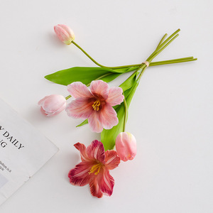 Tulipán Artificial de Tallo Único, Flor de Seda con Tacto 3D, Decoración para el Hogar, Accesorios para Bodas, Adornos para Fotografía, Flores Artificiales - Product Image 3