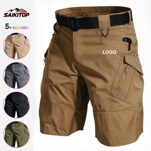 Pantalones Cortos de Senderismo para <span class=keywords><strong>Hombre</strong></span>, Impermeables, Resistentes al Desgaste, Pantalones Cortos Tácticos de Carga, de Secado Rápido, con Múltiples Bolsillos - Product Image 1