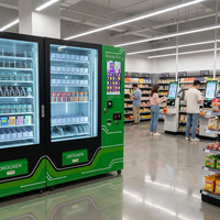 Distributeurs automatiques intelligents 24h/24 avec IA, SDK, écran tactile et gestion cloud pour la vente de snacks et boissons sans surveillance (paiement par carte)