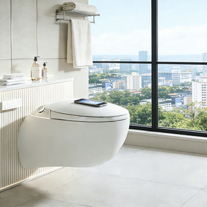 WC intelligent en céramique avec bidet UV intégré pour hôtel, cuvette de toilette automatique pour salle de bain - Product Image 2