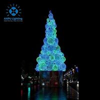 ANPU Decor Custom ized Luxus Commercial Sphärisch beleuchtet für Einkaufs zentren Weihnachts dekoration Riesen Weihnachts baum