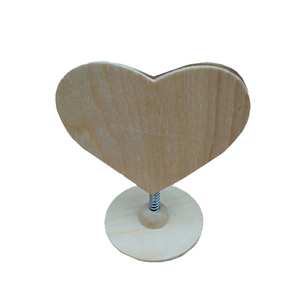 Supporti per Numeri Tavolo a Forma di <span class=keywords><strong>Cuore</strong></span> in Legno, Porta Segnaposto, Porta Menu con Clip per Foto a Forma di <span class=keywords><strong>Cuore</strong></span>, Centrotavola per Matrimoni - Product Image 1