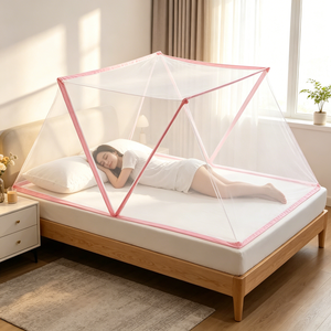 <span class=keywords><strong>Mosquitera</strong></span> <span class=keywords><strong>Plegable</strong></span> Ligera y Transpirable de Poliéster para Adultos, con Bolsa de Transporte Portátil, para Uso en Interiores y Exteriores en Verano - Product Image 3