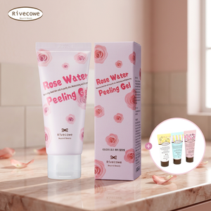 Gel Exfoliante Facial de Agua de Rosas Rivecowe, Limpiador, Hidratante e Iluminador, 60g, para Todo Tipo de Piel - Product Image 2