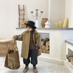 Manteau en coton matelassé pour garçons, mi-long, chaud, pour l'hiver, vêtements d'extérieur pour bébés, confortable, épais, décontracté, tendance - Product Image 2