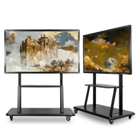 Tableau blanc interactif LCD DLED électronique 65 pouces 4K à 20 points tactiles avec système d'exploitation Android, prix direct usine