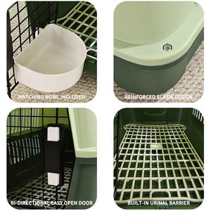 Havayolu onaylı 2 kapılı üst-yük sert taraflı köpekler kediler küçük ve orta köpekler kediler için ayrılabilir tekerlekler ile Pet seyahat taşıyıcısı - Product Image 2