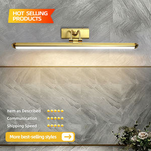 Lampe murale de luxe en cuivre antique pour miroir et éclairage d'images LED pour salle de bain - Grande Vente - Product Image 2