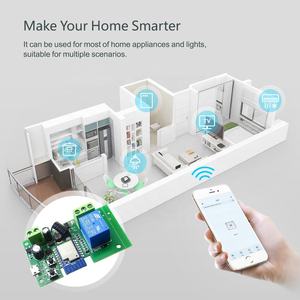 ממסר פתיחת דלת חכם של טויה עם WIFI פונקציונלי לשנת 2025, ערוץ אחד, עם RF433 / תואם לאלקסה/גוגל, בעל תקן CE/FCC, דגם PST-TYWB-1CH - Product Image 6