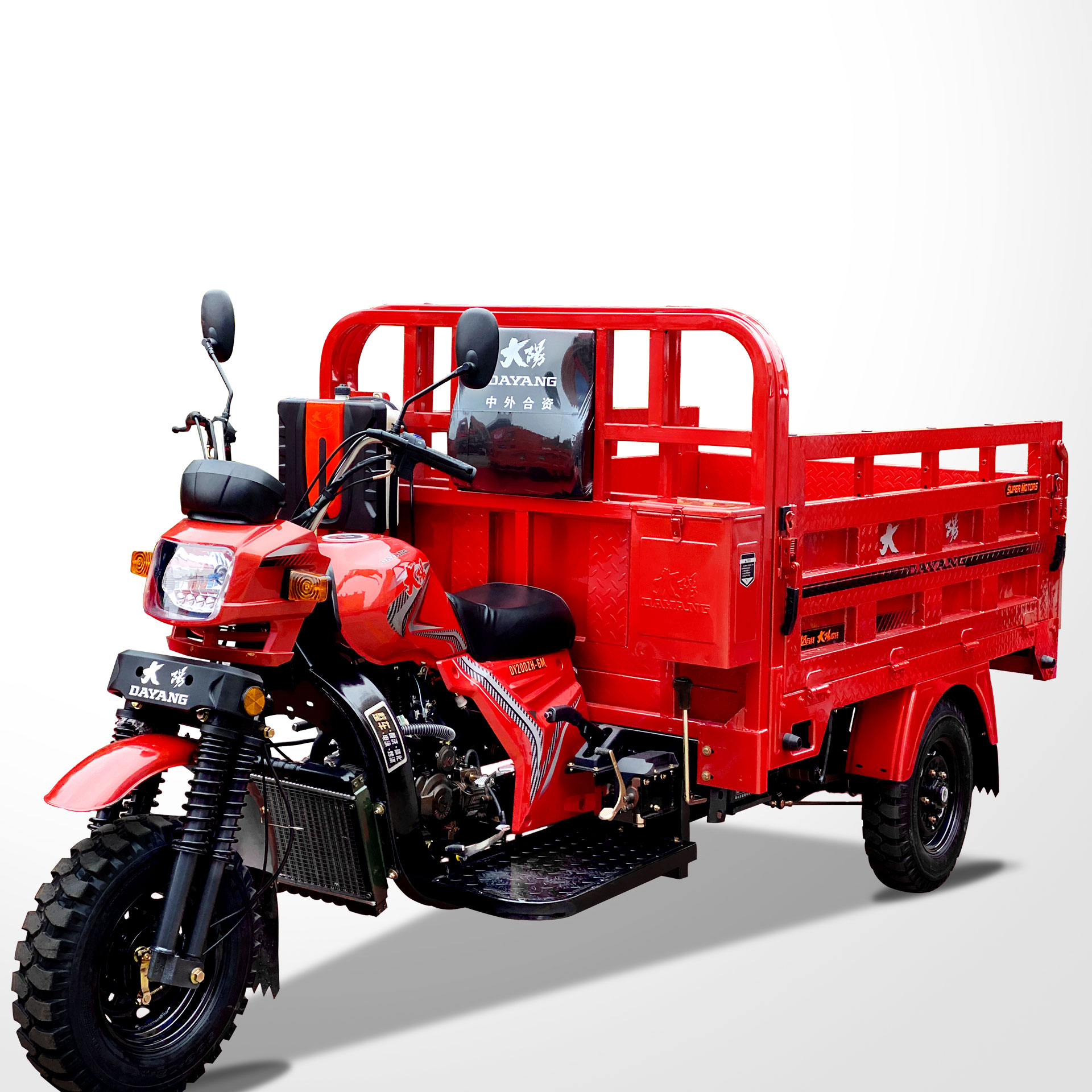 Легкий работающий Красный Тяжелый 250cc мотор газовый Грузовой Трехколесный мотоцикл с кабиной 3-х колесный мотоцикл сильнейший силовой 2024