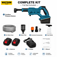 Kit de nettoyeur haute pression sans fil avec 2 batteries, chargeur, tuyau et bouteille à mousse pour la vente en gros