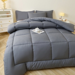 Ensemble de couette en tissu blanc de qualité hôtelière, 7 pièces, toutes saisons, ultra doux, respirant, avec taies d'oreiller - Product Image 3