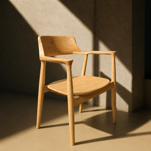 Chaise de salon ergonomique en teck de style mid-century, faite à la main - Robuste et élégante pour la maison, l'appartement, l'hôtel et l'extérieur - Product Image 4