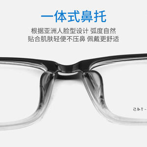 Monture de lunettes rectangulaire TR90 pour hommes, taille moyenne, verres en résine, protection anti-lumière bleue, origine Danyang - Product Image 5