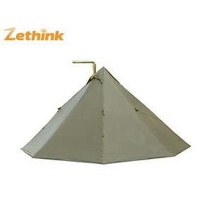 Tente pyramidale camouflage quatre saisons ultralégère à double porte ZT-015 en tissu nylon enduit de silicone 20D pour l'extérieur - Product Image 4