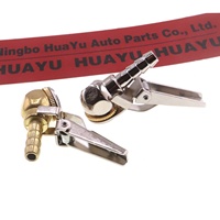 Connecteur de gonflage de pneu à clipser Air Chuck, embout de tuyau à barbe de 8 mm, buse de pompe à pneu pour voiture, vélo, trottinette électrique