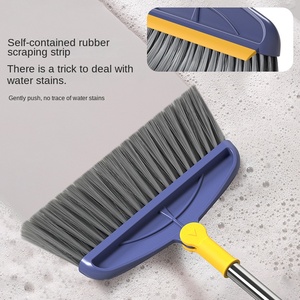 Escoba Giratoria con Mango de Plástico y Palo de Aluminio, Juego de Recogedor, Ligera, Impermeable, para Limpieza de Pisos en Exteriores - Product Image 4