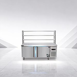 Congelador de Aço Inoxidável de Dupla Temperatura com Resfriamento a Ar e Controle Digital de Temperatura para Cozinhas Comerciais - Product Image 1