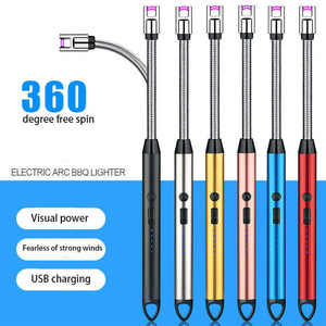 Tk dropshipping nhà bếp nến có thể sạc lại nhẹ hơn Windproof BBQ USB điện nhẹ hơn 360 độ điều chỉnh - Product Image 1