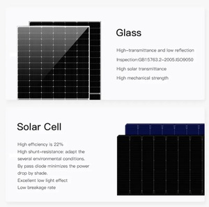 Panneau Solaire Bifacial Monocristallin Mono PERC 182 183.75 Cellules, Efficacité Énergétique 22%, 585W, <span class=keywords><strong>Seldas</strong></span> De Panel Solar - Product Image 5