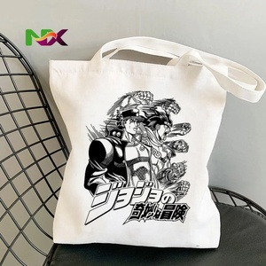 Bolsa de Lona con Estampado de Anime <span class=keywords><strong>Jojo</strong></span>'<span class=keywords><strong>s</strong></span> <span class=keywords><strong>Bizarre</strong></span> Adventure, Bolsa de Compras Reutilizable de Algodón Ecológico - Product Image 3