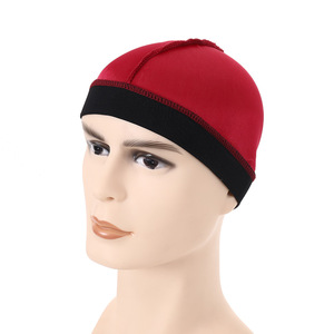 Wholesale Men Pure Color Caps <b>Hats</b> Bonnet Elastic Breathable Wave Polyester Multicolor Cap Outdoor - Product Image 5