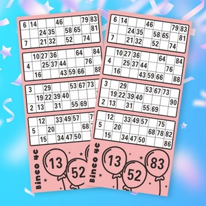 Eco-Friendly Bingo Card <b>Sheets</b> Wholesale Supply for Event Party Organizers - Product Image 1