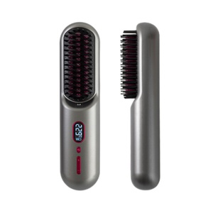 หวีไฟฟ้าไร้สายแบบพกพา ยอดนิยม ชาร์จผ่าน USB หวีร้อน 2 in 1 ปล่อยประจุลบ - Product Image 1