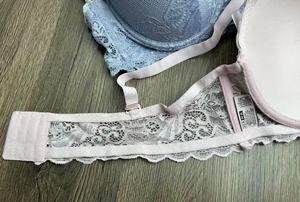 Nuovo Design Sexy <span class=keywords><strong>Reggiseno</strong></span> <span class=keywords><strong>Push</strong></span>-<span class=keywords><strong>Up</strong></span> in Pizzo con Spalline Incrociate, Traspirante, in Maglia di <span class=keywords><strong>Cotone</strong></span> Sottile con Strass e Fiocco, Ecologico - Product Image 5