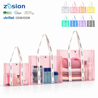 Sac fourre-tout personnalisé en PVC transparent TPU, sac de plage, fabricant en gros, sac de courses réutilisable écologique, OEM pour salons professionnels