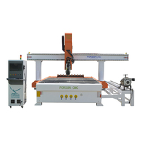 19% de réduction sur la machine de gravure CNC 4 axes 1325 pour le bois et la mousse, machine de façonnage de planches de surf