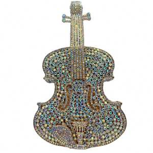 <strong>Metal</strong> Diamond Bling Glitter Rhinestone Bag Wedding Evening Purses Trending Women Gold Crystal Party Clutch Purse - Product Image 1