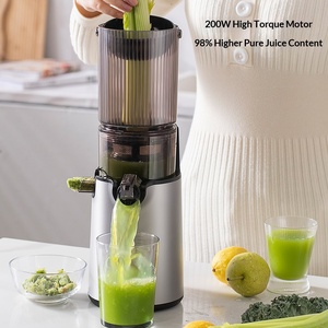 Exprimidor de prensa de acero inoxidable, canal de alimentación grande, extractor de jugo de frutas y verduras enteras para uso doméstico - Product Image 4