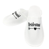 Chaussons doux pour l'équipe de la mariée, cadeau de décoration pour la fête prénuptiale, chaussures pour la décoration de la fête des demoiselles d'honneur