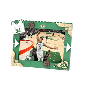 Meilleures ventes : Ensembles de blocs de construction créatifs en matériau ABS, thème <span class=keywords><strong>basket</strong></span>-ball américain professionnel, avec cadre photo - Product Image 6