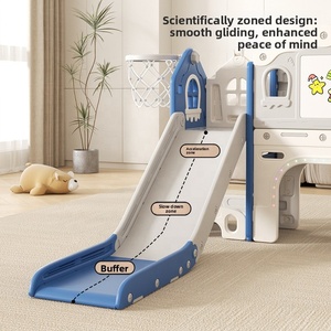 สไลเดอร์พลาสติก PE สำหรับเด็กทารกและเด็กเล็ก ใช้ในบ้านและสวน ชุดชิงช้าเด็กเล็ก และสนามเด็กเล่นขนาดใหญ่ - Product Image 4